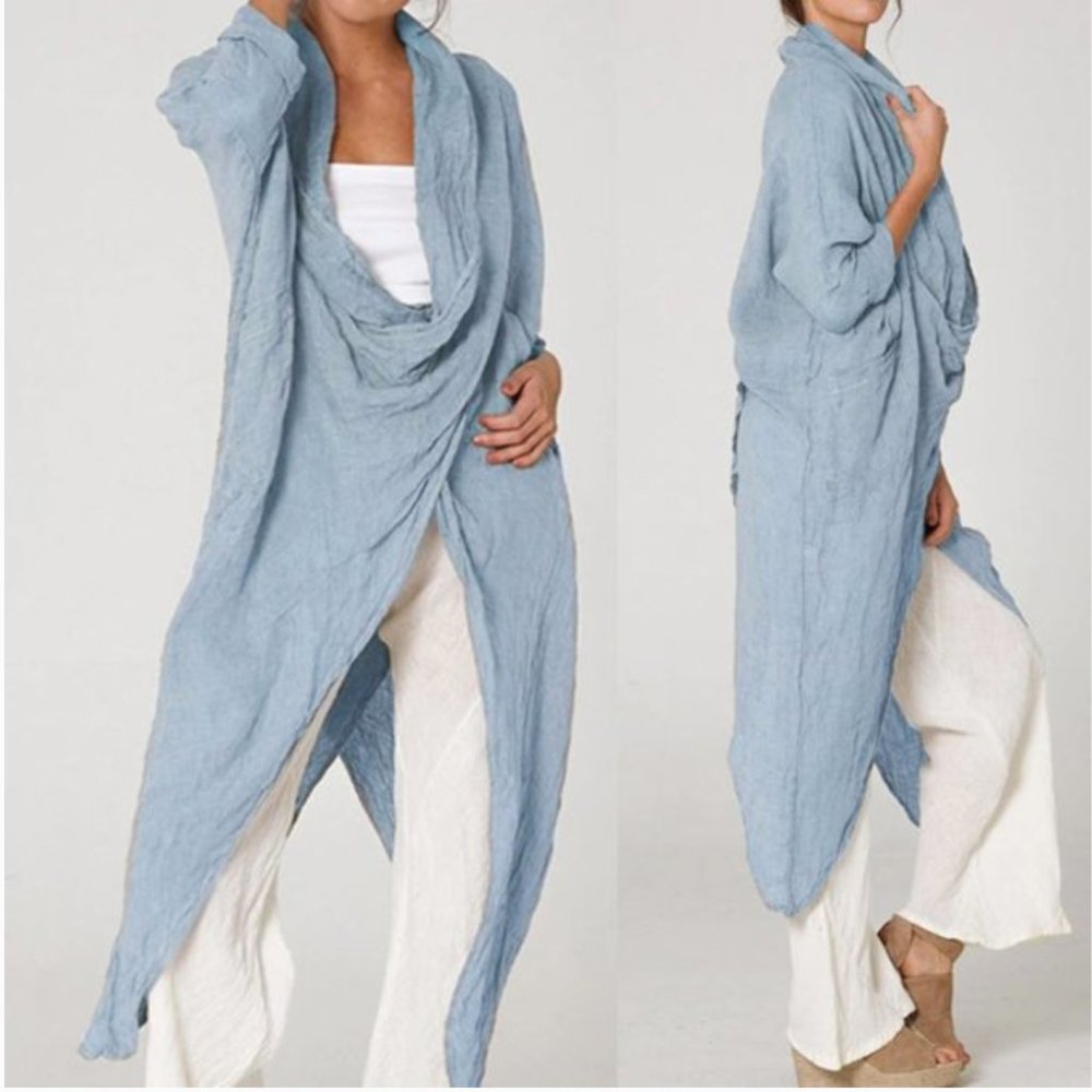 NEW Fashion Loose Asymmetrical Kimono Top - Picture 5 of 9